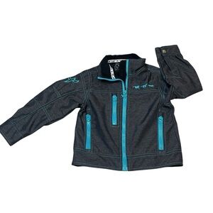Cowgirl Hardware Softshell Tech Jacket Western Embroidered Girl’s Size XS